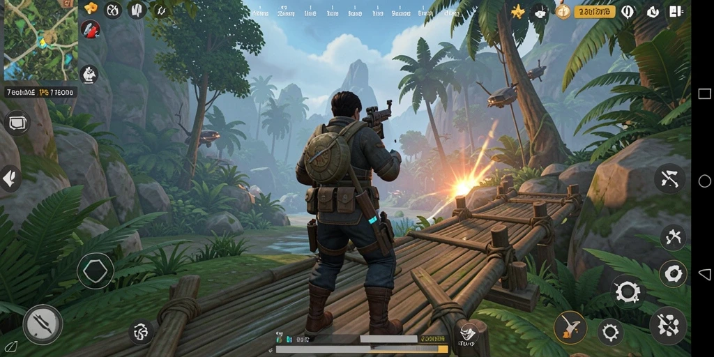 Tampilan gameplay menegangkan dari 7CONE di dunia TPS.