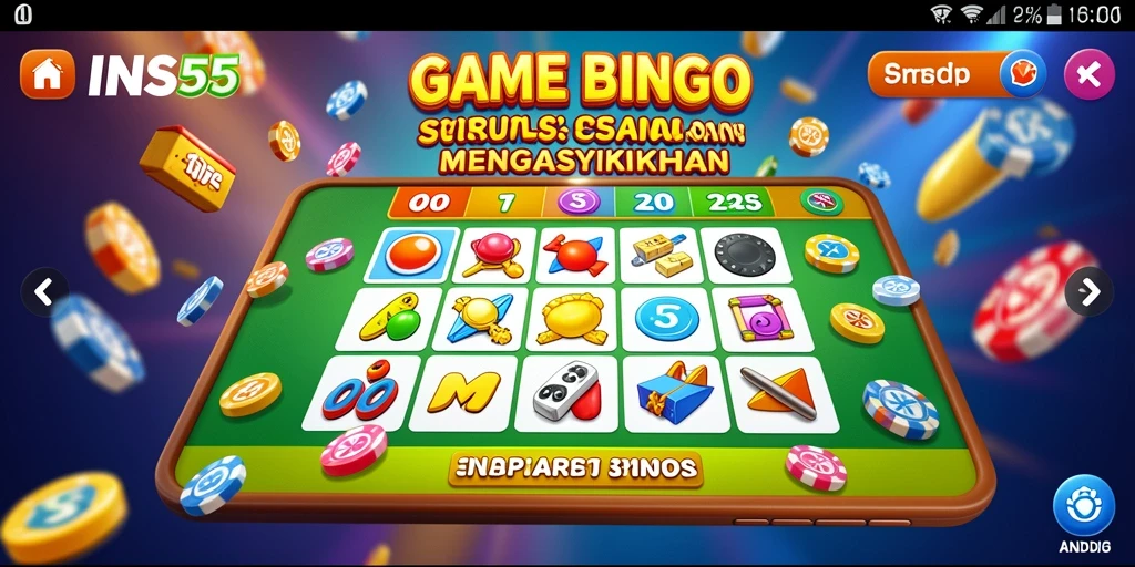 Screenshot dari tampilan seru permainan Bingo di INS55.