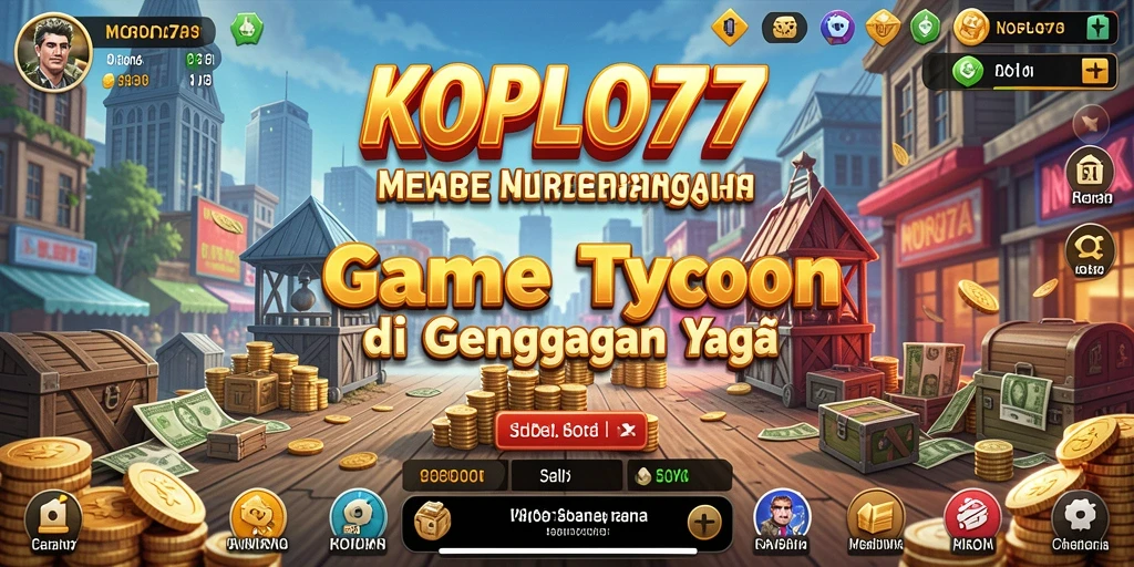 Screenshot gameplay KOPLO77 menunjukkan dinamika pengelolaan bisnis yang seru.