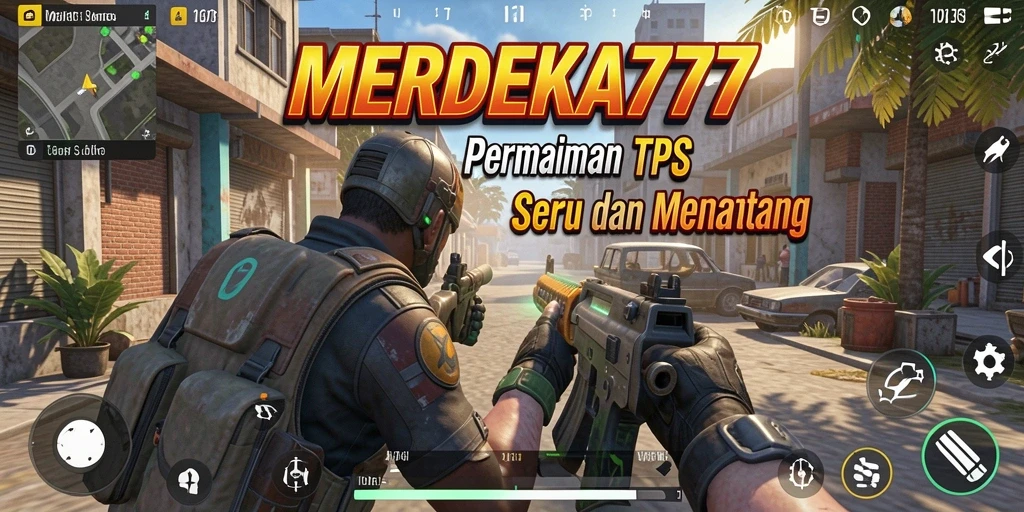 Tampilan gameplay seru di MERDEKA777 dengan suasana pertempuran yang mendebarkan.